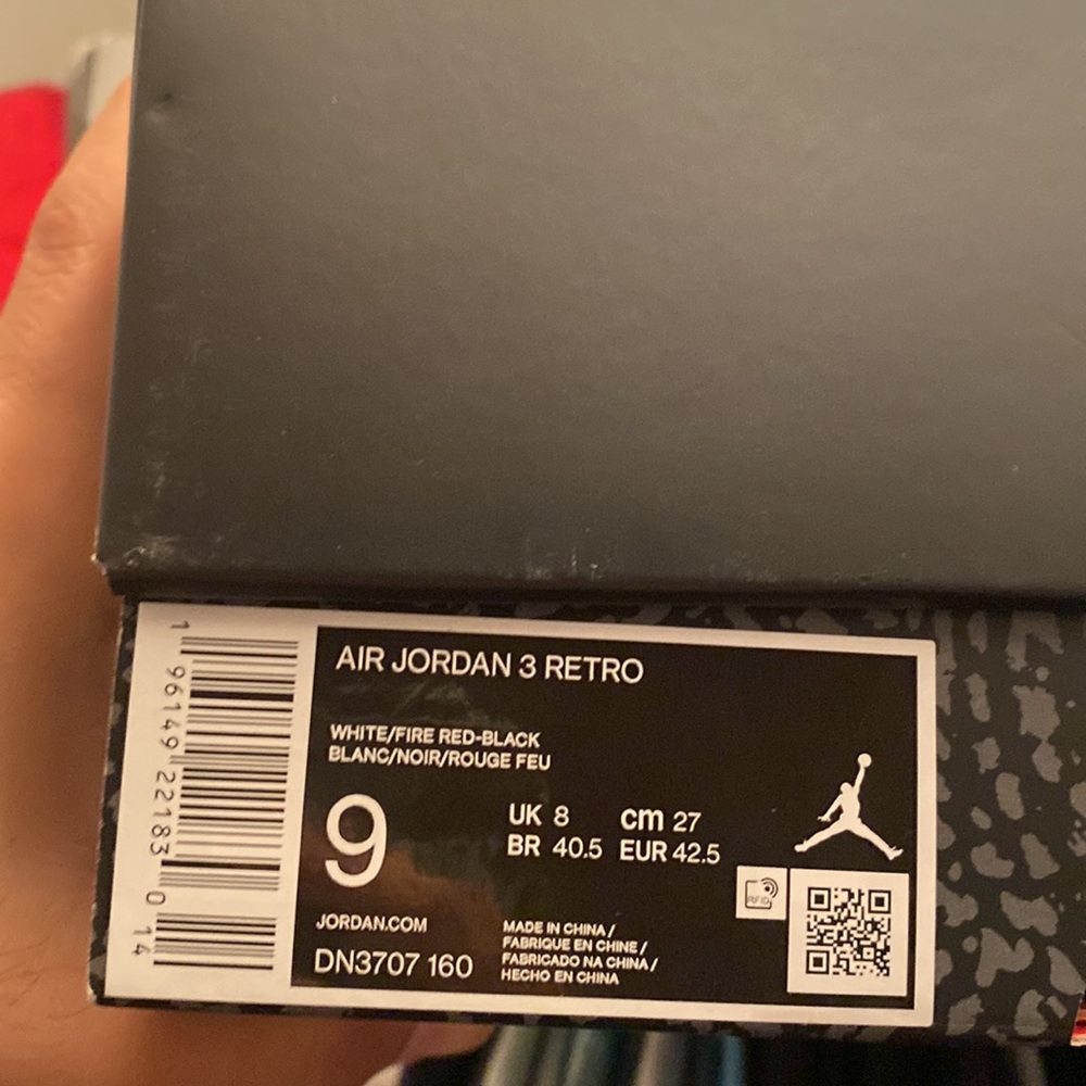 Jordan 3 Fire red (2022)